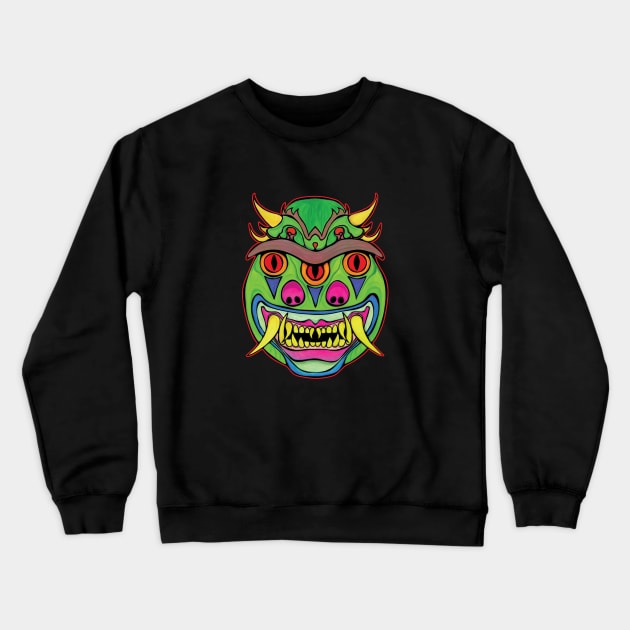 Oni Clown Crewneck Sweatshirt by matioki